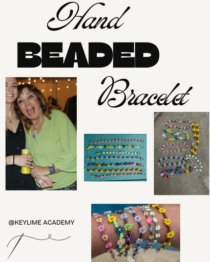 Hand beaded bracelet 8/23/25
