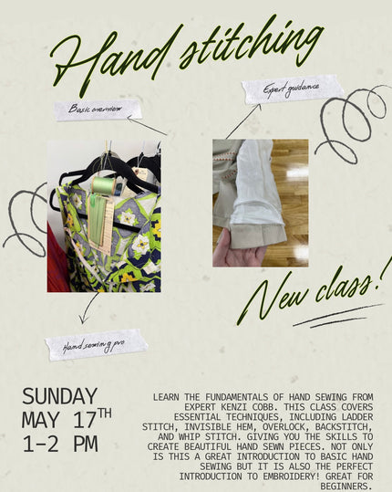 Intro to Hand Sewing 5/17