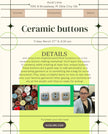 Ceramics button making workshop