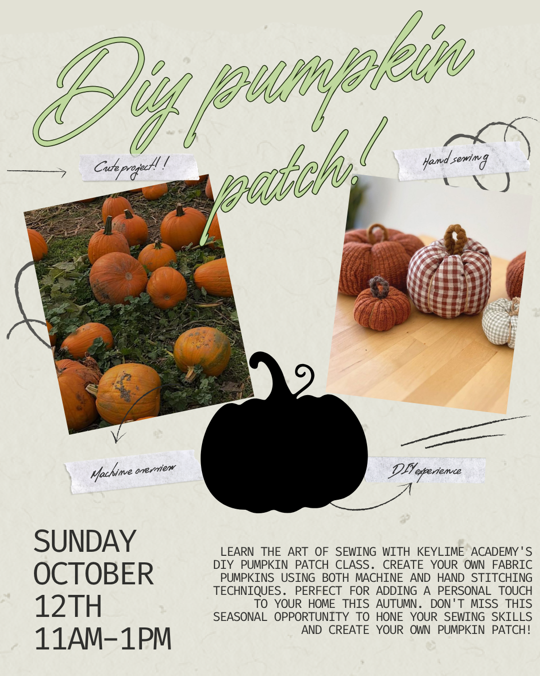 DIY Pumpkin Patch 10/18/26