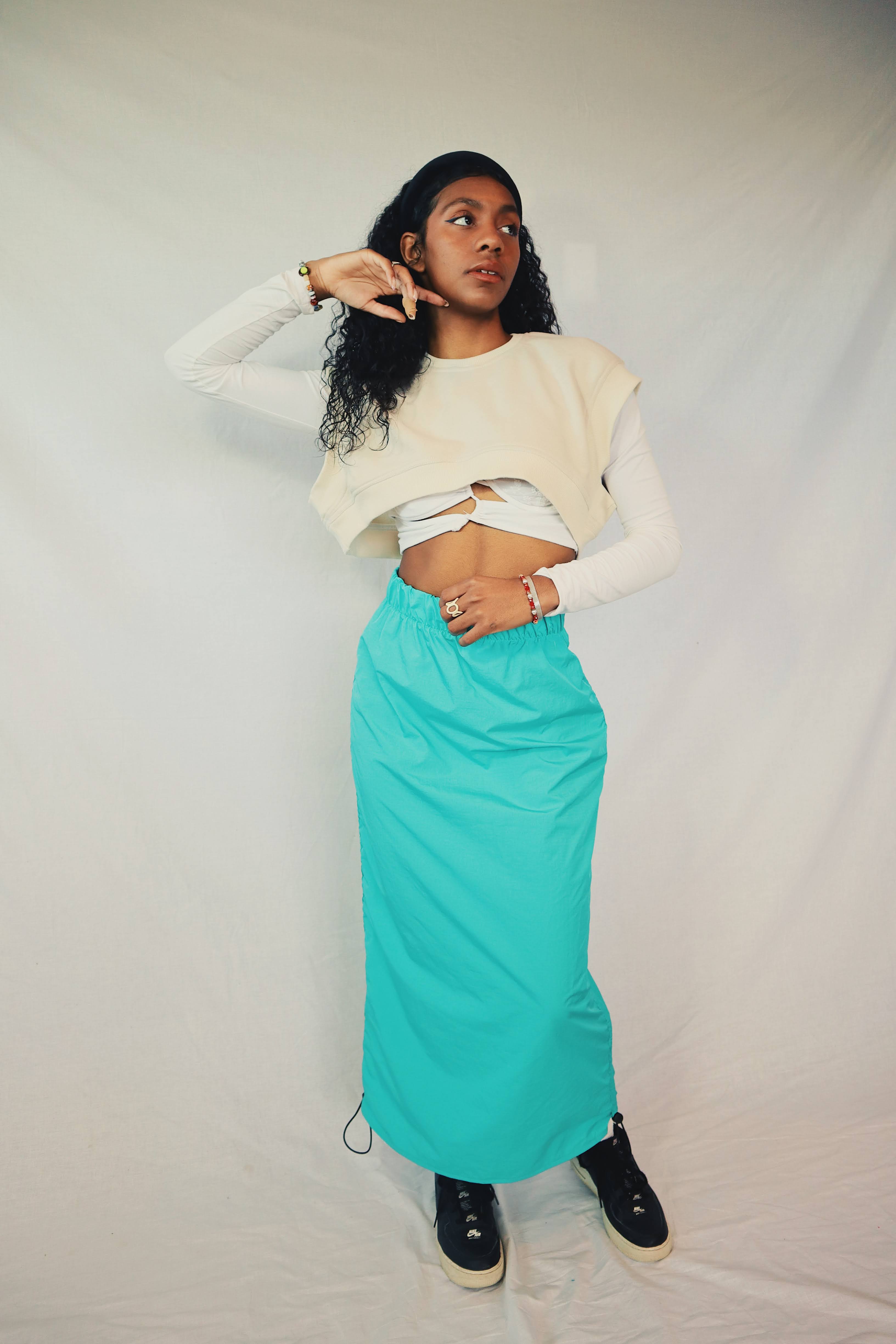 Length Adjustable Skirt – Acid Lime